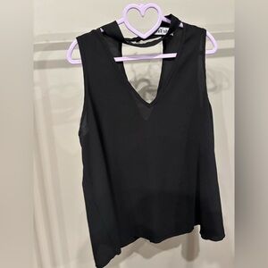 Black Sleeveless Women's Top